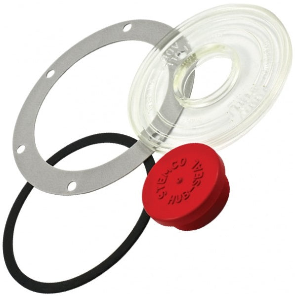 STEMCO Axle Hub Cap Window Kit - Suits 3 1/2" or 90mm Dia Window with Large Red Plug (359-5995)
